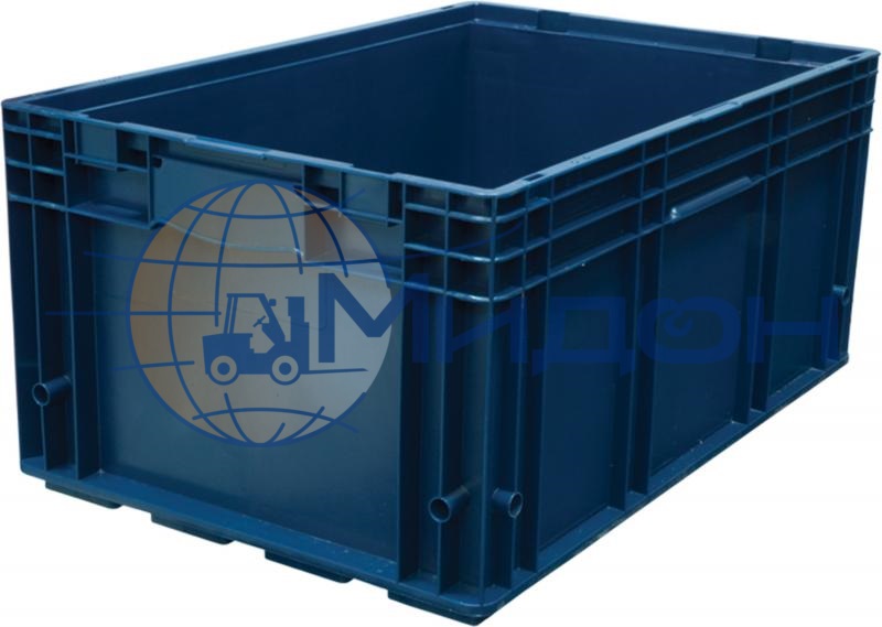 Контейнер пластиковый 6429 R-KLT синий сплошной 594 х 396 х 280