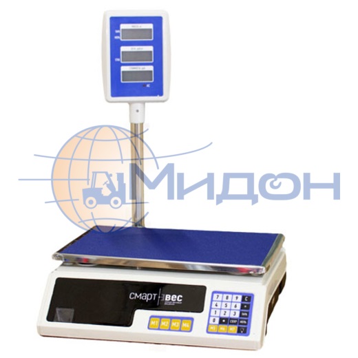 Весы торговые Смартвес ВП-30 с стойкой, с поверкой