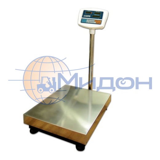 Весы товарные платформенные МИДЛ МП 150 МДА Ф-3(20/50; 450х600; нерж) «Восточный Базар 518 авто» (без стойки)