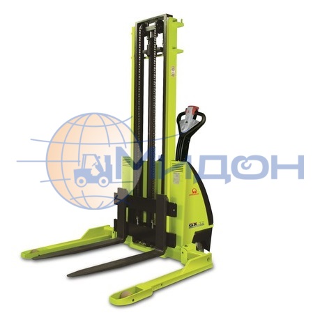 Штабелёр самоходный GX 12/35 STRADDLE Pramac Lifter (Италия) 1200 кг, 3500 мм, с АКБ и ЗУ, раздвижные вилы