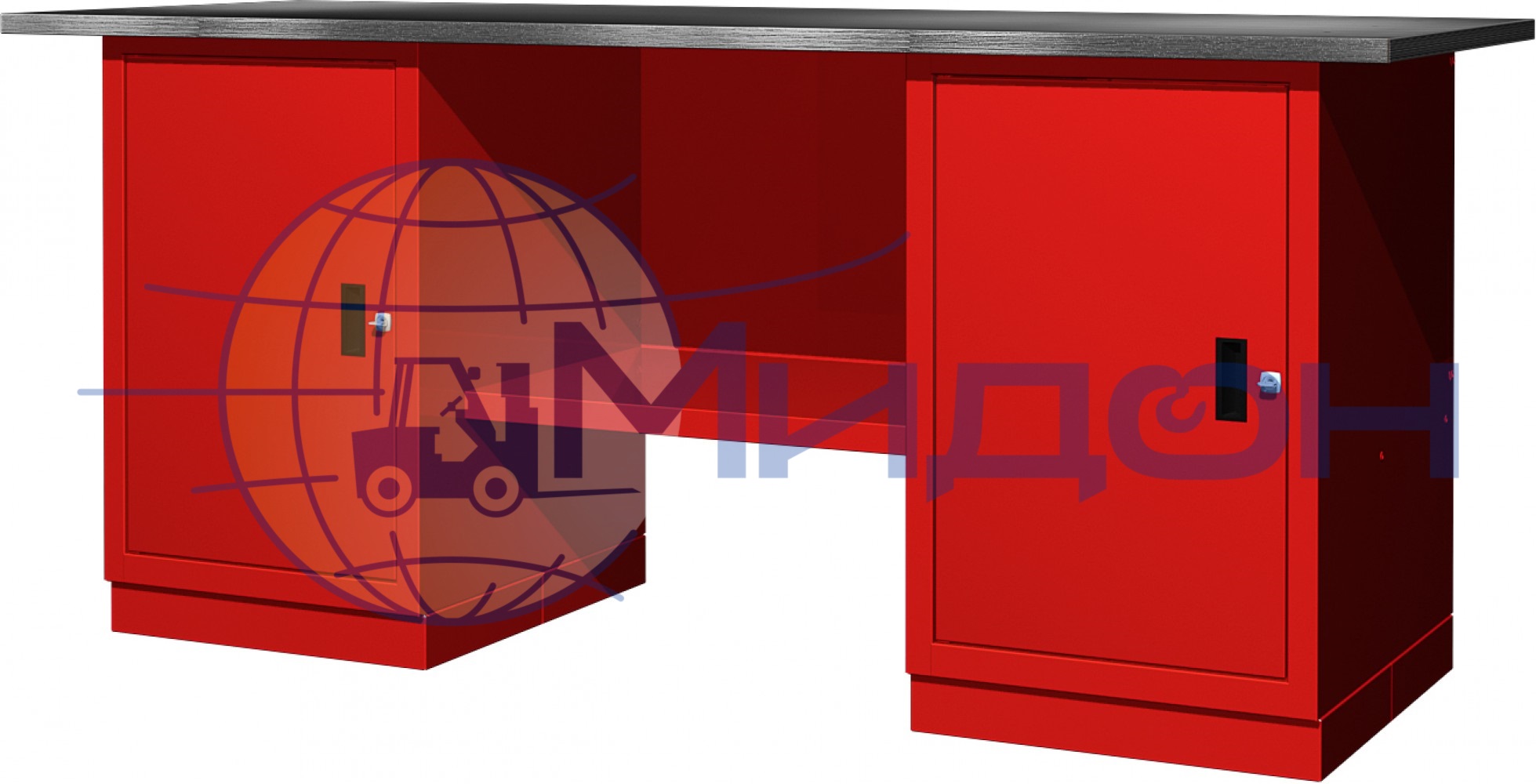 Верстак двухтумбовый 01.200 Ferrum CLASSIC (две тумбы с дверцами)