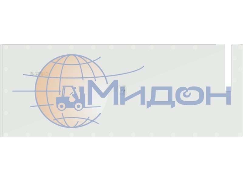 Прозрачный продольный разделитель PD 510-YВ для ящика PD 510 340 х 150