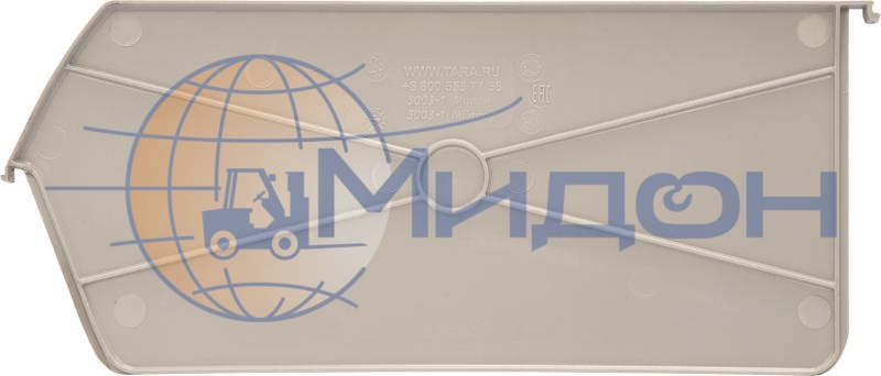 Разделитель длины 5003-1 для ящика пластикового 5003 серый, сплошной 311 х 138 х 3