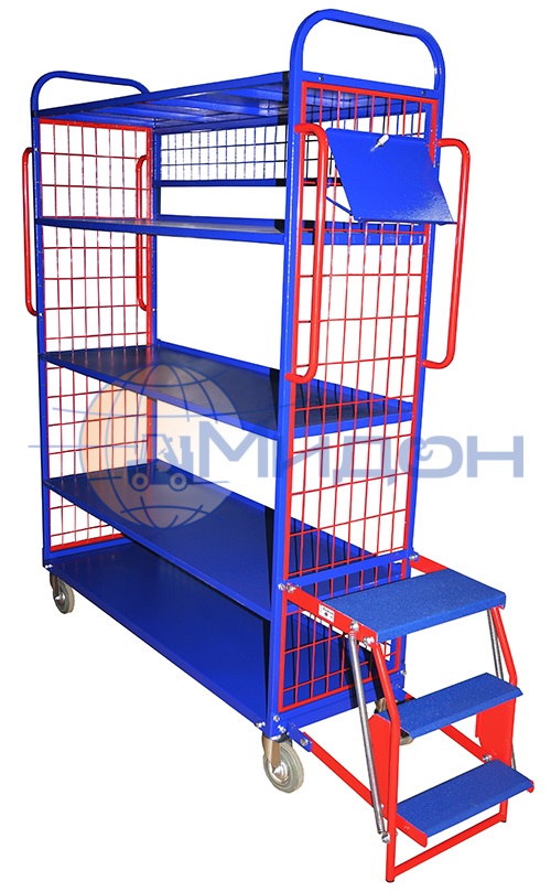 Тележка для комиссионирования ТДК 01 ( 450х1350х1665 ) (без колёс)