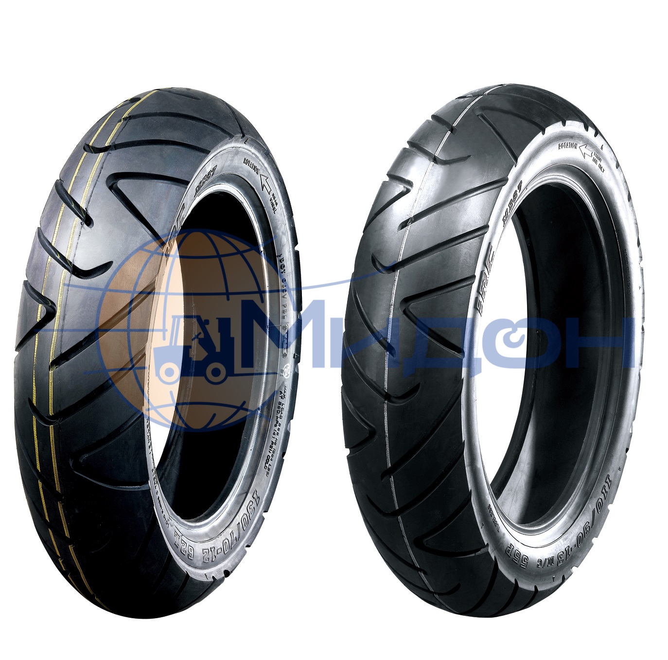 Шина пневмо 140/70-12 6PR TL D-009 SUN.F