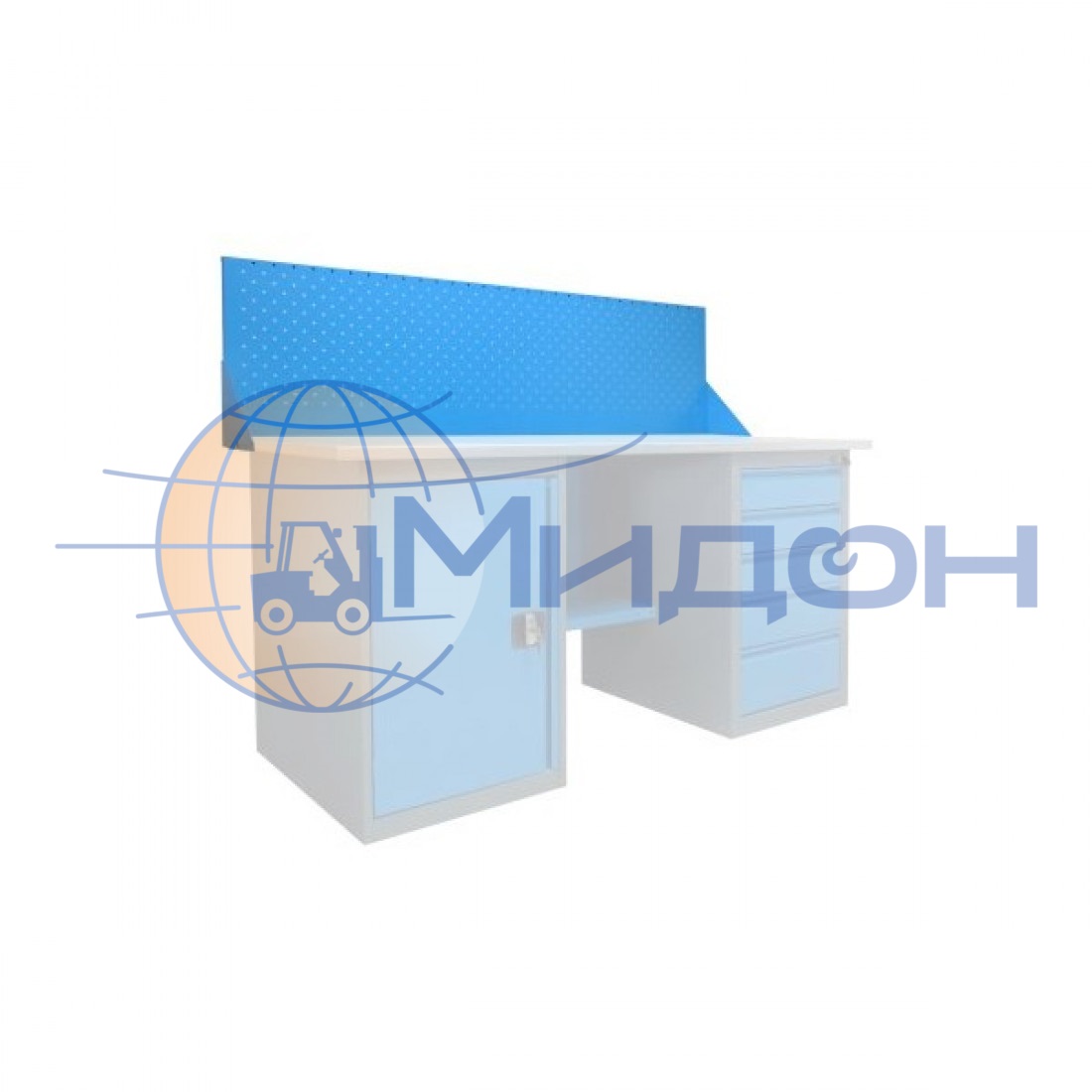 Панель инструментальная для верстака ПИК-1.2 ( панель + 2 кронштейна)