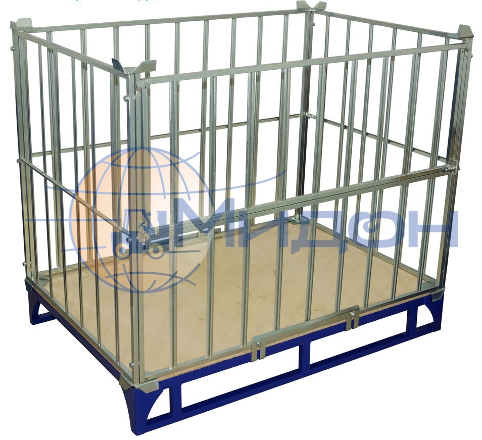 Ограждение для европоддона (решетчатое) ОПК 1 ЦИНК ( 800х1200х860 ) (1500кг)