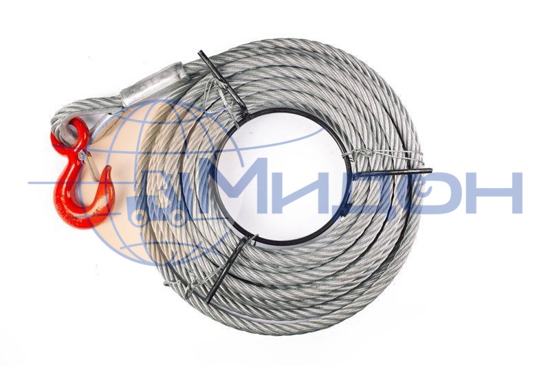 Канат 20 м для лебёдки МТМ 800, 0,8т (тип ZNL) d=8,3мм