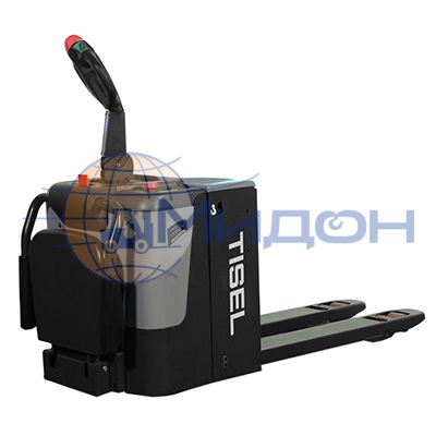 Тележка самоходная (транспортировщик паллет) ET20P TISEL Technics (Германия) 2000 кг, с АКБ и ЗУ, площадка и ограждения