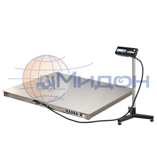 Весы товарные платформенные МАССА 4D-P.S-3-3000 (1500x1200мм), из нержавеющей стали, съемная платформа