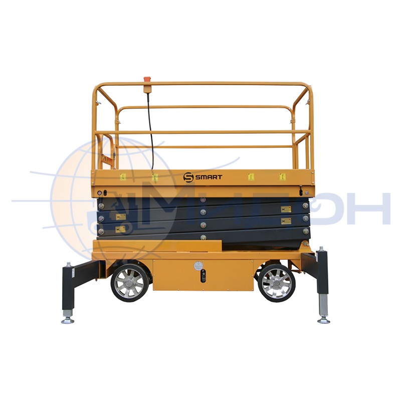 Подъемник ножничный передвижной с электроподъёмом SMART SJY-0.3-9 (300кг, 9м)