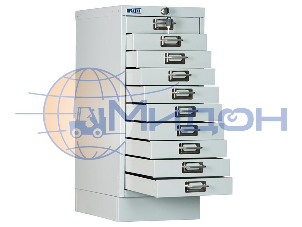 Многоящичный (картотечный) шкаф MDC-A4/650/10