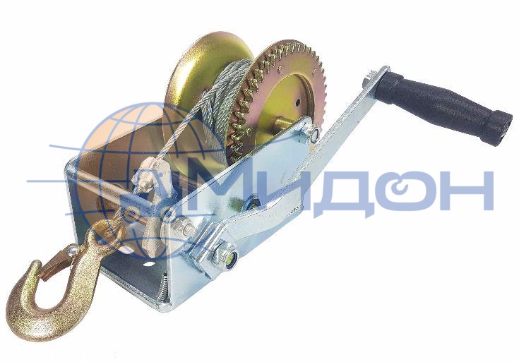 Лебедка ручная барабанная ЛФ-1200 (FD) г/п 0,5 т, длина ленты 10м