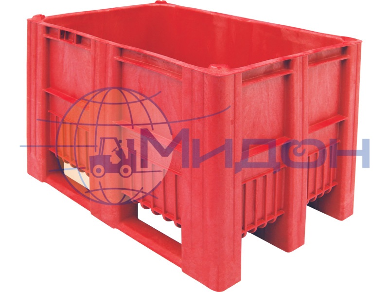 Контейнер пластиковый C-Box 1208 S (740) крупногабаритный 1200 х 800 х 740 сплошной на полозьях