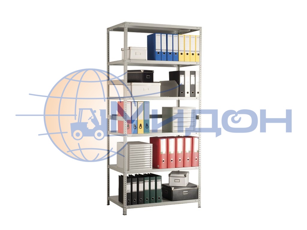 Стеллаж полочный MS 200KD/100x50/4 (2000х1000х500) 500 кг(стеллаж), 100 кг(полка) 4 полки
