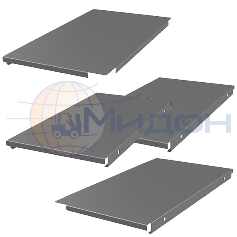 Комплект настила стеллажа Профи-Т Т140/1 645/1225 мет. настил осн. 300 х 650 (2шт) , доб. 318 х 650 (2шт)