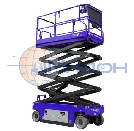Подъёмник ножничный самоходный SP32120ES TISEL Technics (Германия) 320 кг, высота рабочая- 13,8 м