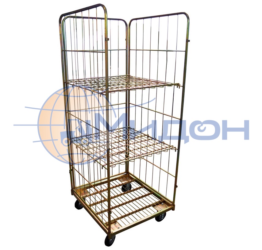 Контейнер разборный Ролл К 1 Цинк ( 700х780х1600 ) (без колёс)