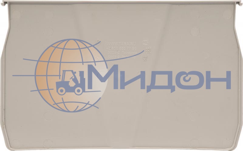 Разделитель ширины 5005-2 для ящика пластикового 5005 серый, сплошной 305 х 162 х 2