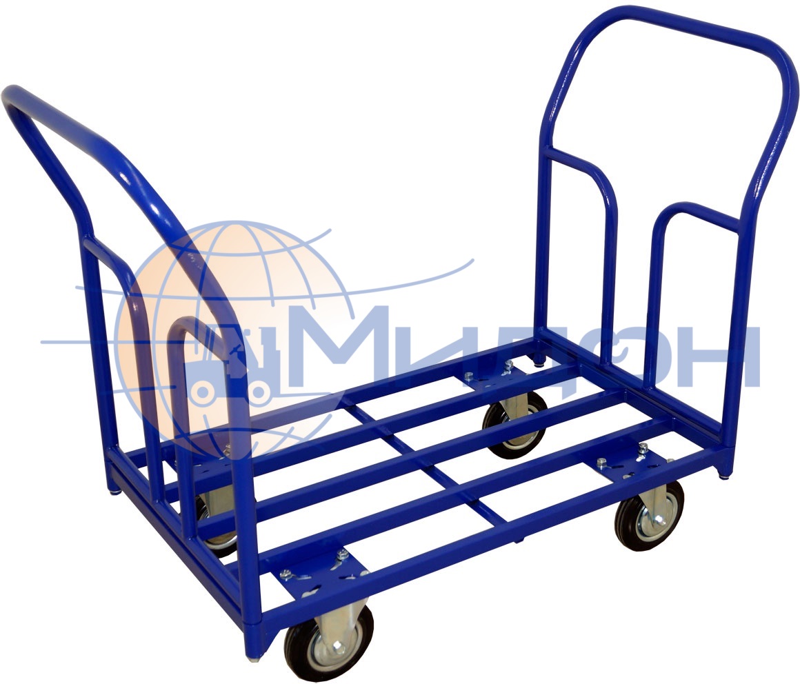 Тележка платформенная усиленная каркасная (без настила) с 2мя ручками ТТД 10 ( 800х1800 ) (без колёс)