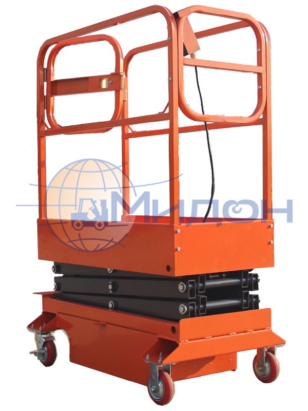 Подъемник ножничный передвижной с электроподъёмом GTJY 450 кг 8 м (от сети)