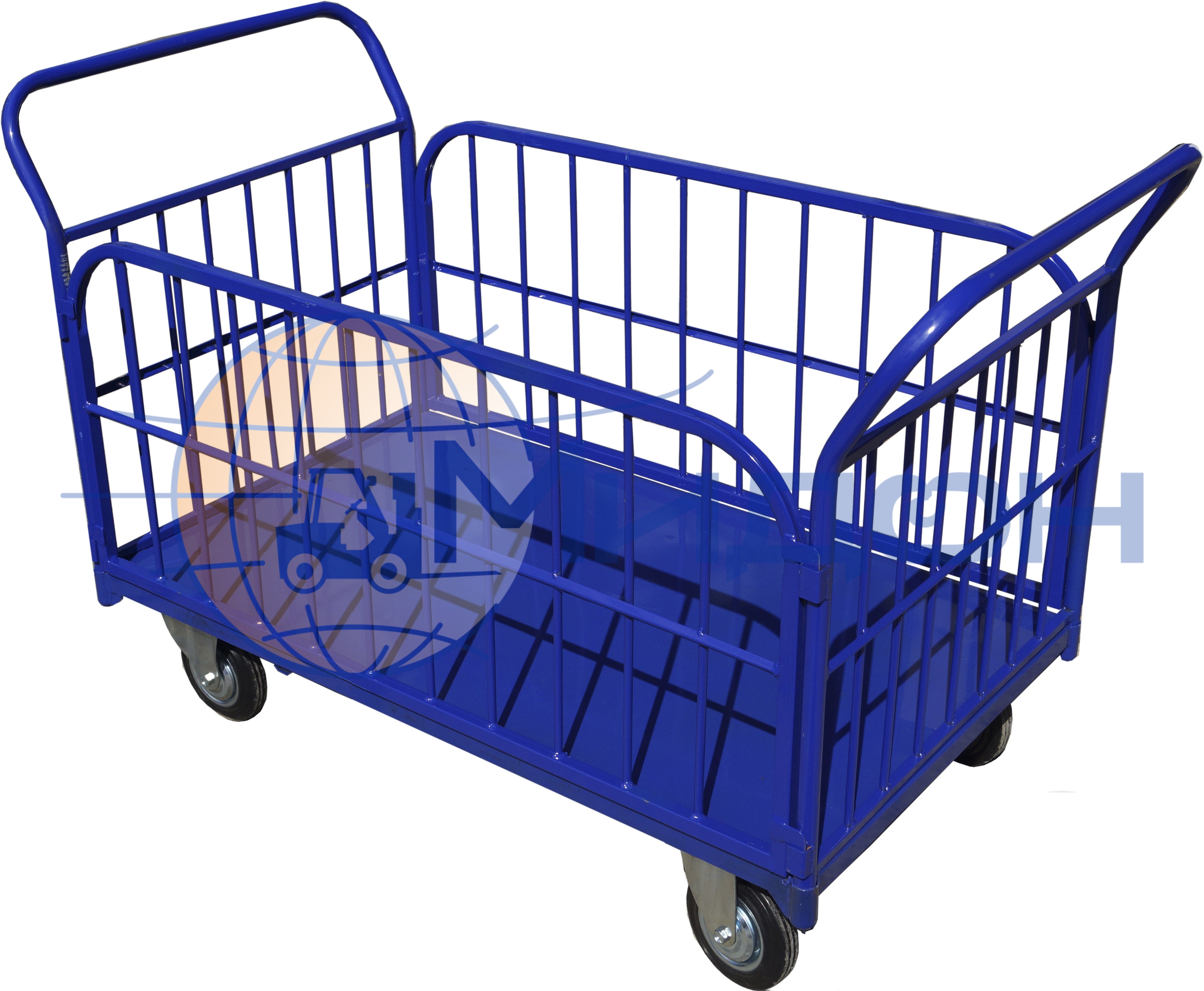 Тележка платформенная с бортами из труб ТБ 3 ( 600х1000 ) (без колёс)