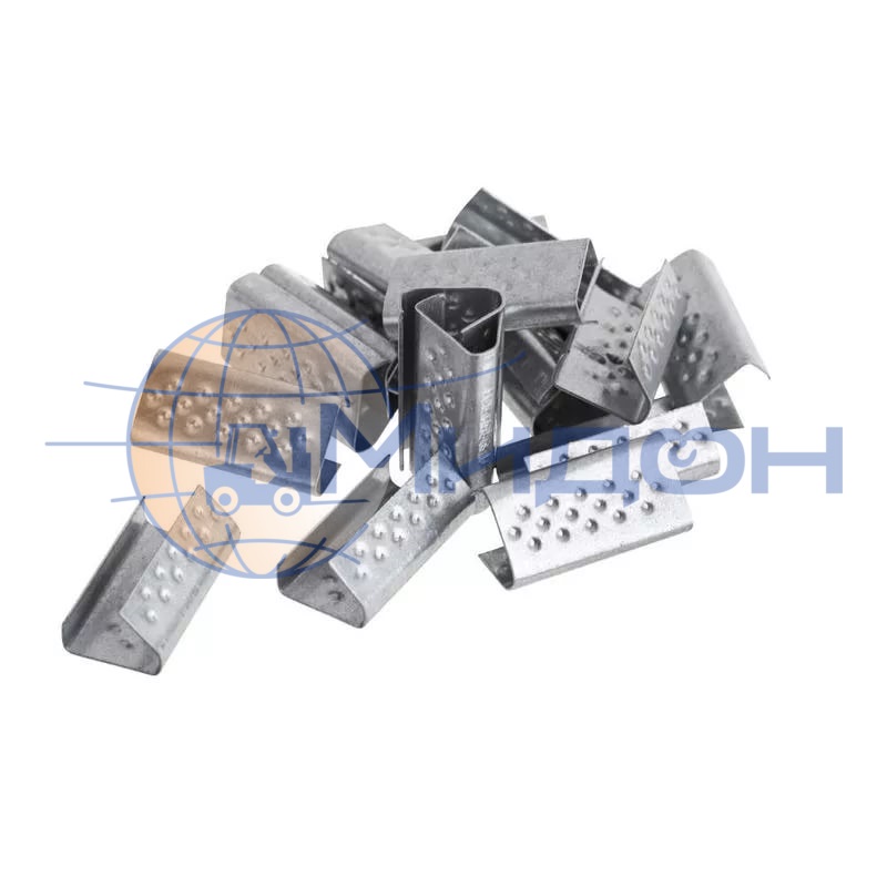 Скрепа металлическая для ленты ПП 15-16мм (укаковка 1000шт)