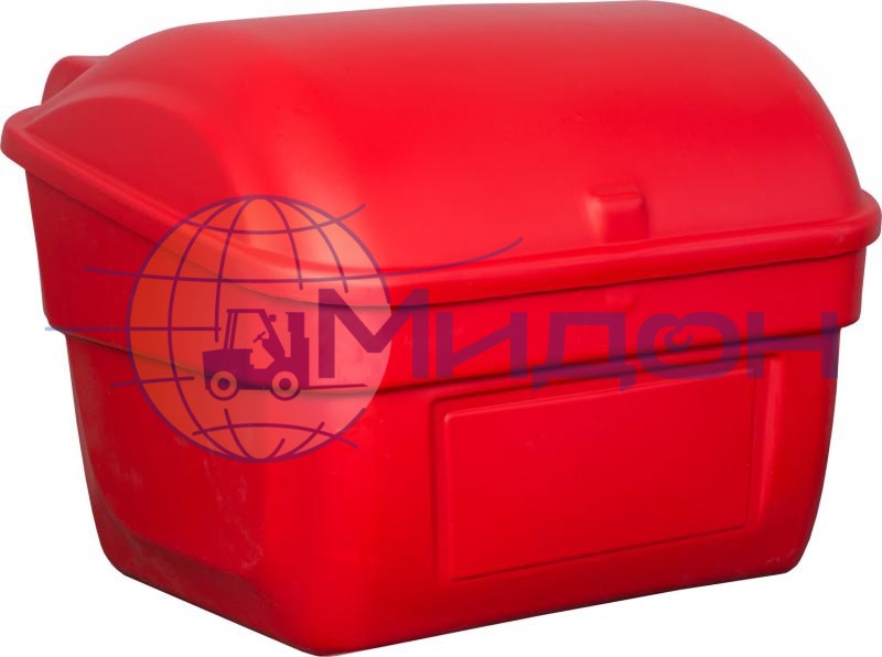 Контейнер (ящик) пластиковый для песка КДП 220 800 х 796 х 628 (220л) цвет красный с крышкой