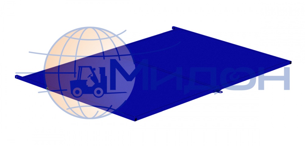 Крышка металлическая к контейнерам КТМ, КСМ ( 700х1200х15 )