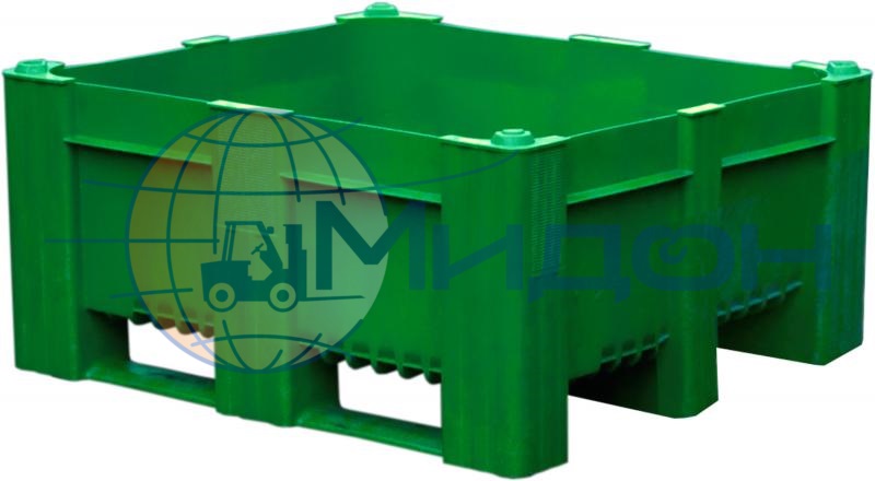 Контейнер пластиковый под локализацию 11-100-LA (270) СП2 1200 х 1000 х 270 сплошной на полозьях