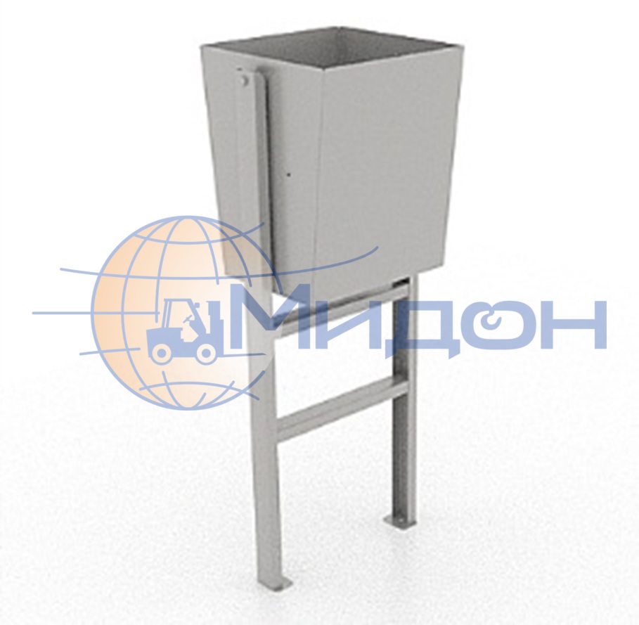 Урна уличная стационарная, с поворотным баком 09.006 Ferrum (50кг, 30л, 300х384х950h)