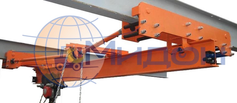Кран-балка подвесная ручная 10 т, L= 11,4 м, пролёт= 9 м, с талью  Н= 12 м (t -60...+40С) ВБИ (взрывобезопасная)
