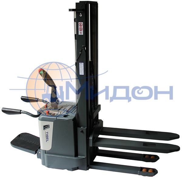 Штабелёр самоходный ES20 DX260 EPS TISEL Technics (Германия) 2000 кг, 2600 мм, с АКБ и ЗУ, площадка и ограждения