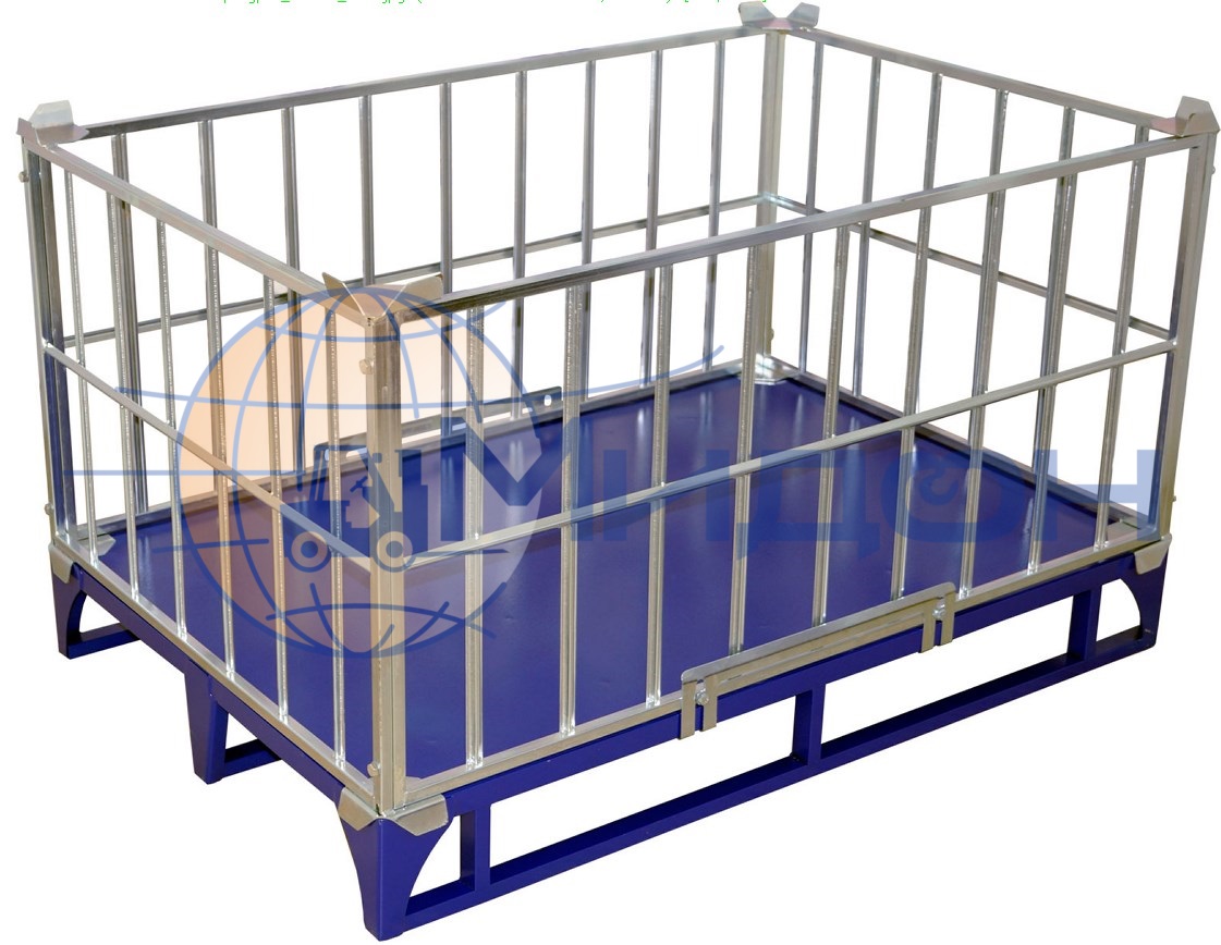 Ограждение для европоддона (решетчатое) ОПК 500 ЦИНК ( 800х1200х535 ) (1500кг)