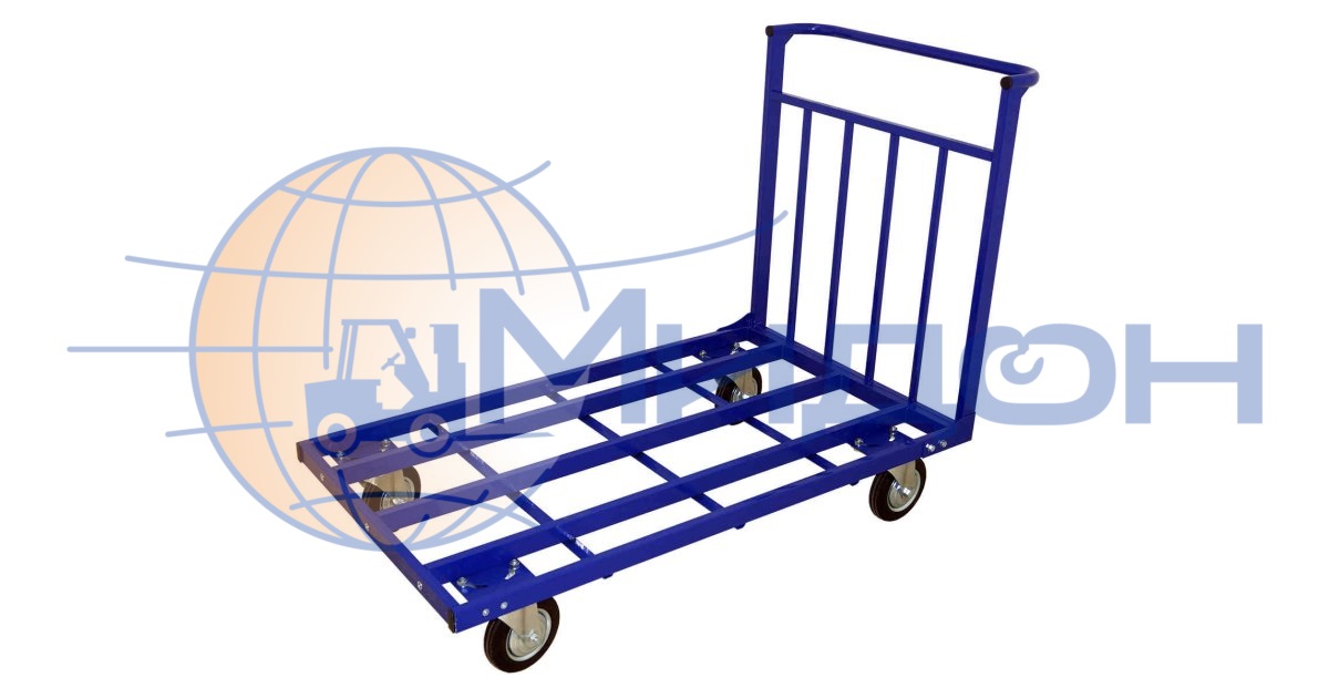 Тележка платформенная усиленная каркасная (без настила) ТТ 7 ( 800х1400 ) (колёса ф200: усиленные, Китай)