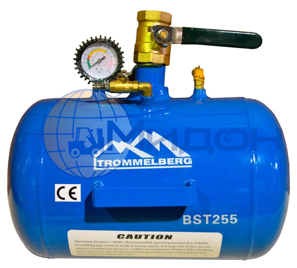 Портативное устройство взрывной накачки, ресивер 25 литров. Trommelberg (Германия) BST255