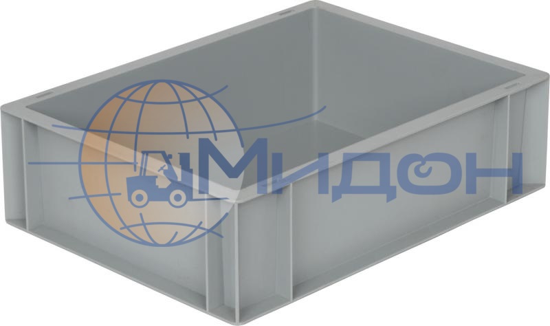 Ящик пластиковый 803 универсальный, сплошной, гладкое дно 400 х 300 х 120