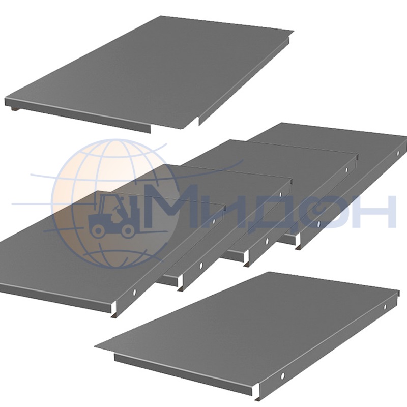 Комплект настила стеллажа Профи-Т Т130/L 490/1830 мет. настил осн. 300 х 495 (4шт) , доб. 318 х 495 (2шт)