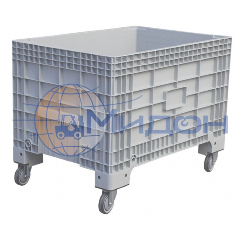 Контейнер пластиковый D-Вох 1065 (530) крупногабаритный 1017 х 636 х 783 на колесах