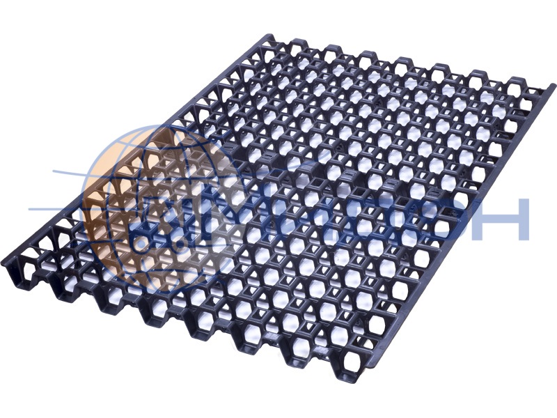 Решётка пластиковая перфорированная (3000кг) для заморозки FS 1208 (II поколение new) 1200 х 800 х 50 цвет - чёрный