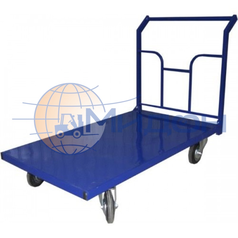 Тележка платформенная усиленная ТПУ 10 ( 800х1800 ) (колёса ф200: усиленные, Китай)