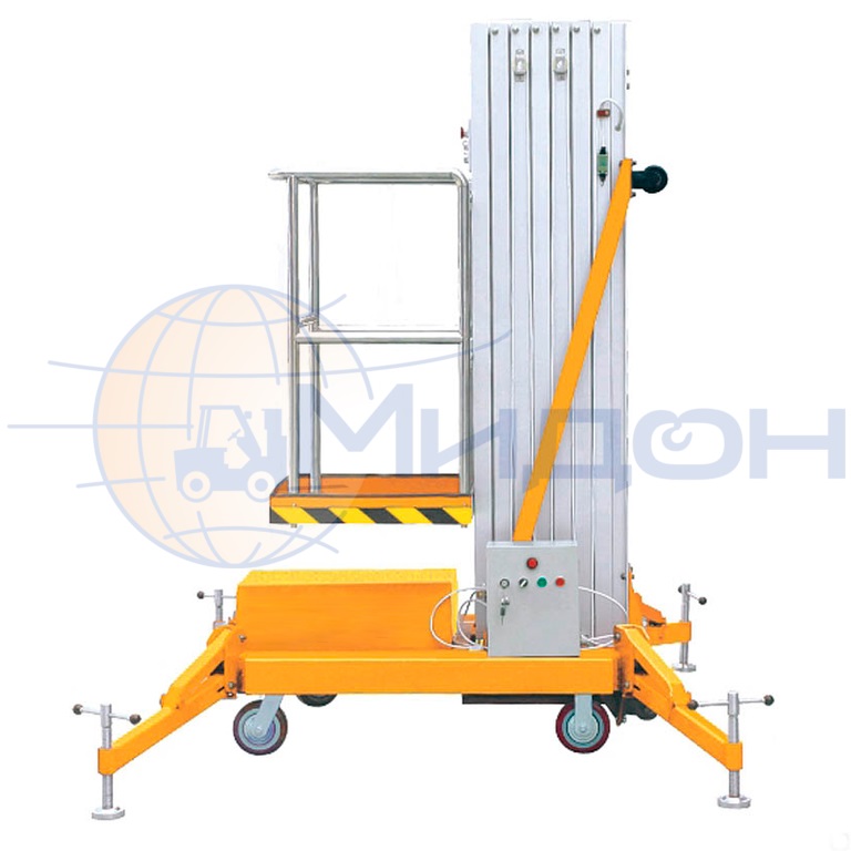 Подъемник одномачтовый телескопический SMART GTWY 10-100 (АКБ и 220V, 125кг, 10м)