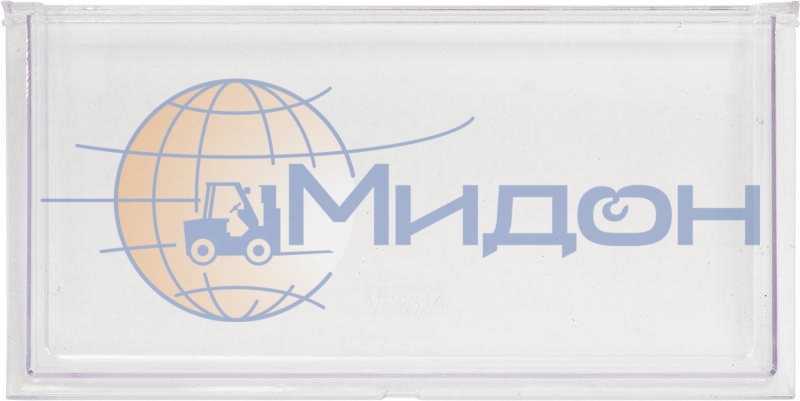 Панель фронтальная VP 2314 к контейнерам пластиковым SK, прозрачная 182 х 90 х 2