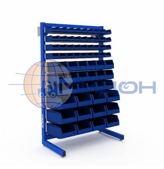 Система хранения SORTEX 1495 №1-4 1575х995х505 односторонняя, включая контейнеры 12.401 (75*100*165)-36шт, 12.402 (130*150*250)-18шт, 12.403 (150*225*350)-12шт.