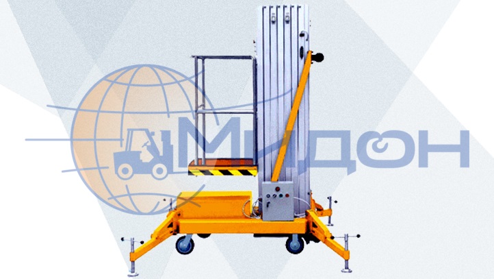 Подъемник одномачтовый телескопический SMART GTWY 8-100 (220V, 125кг, 8м)