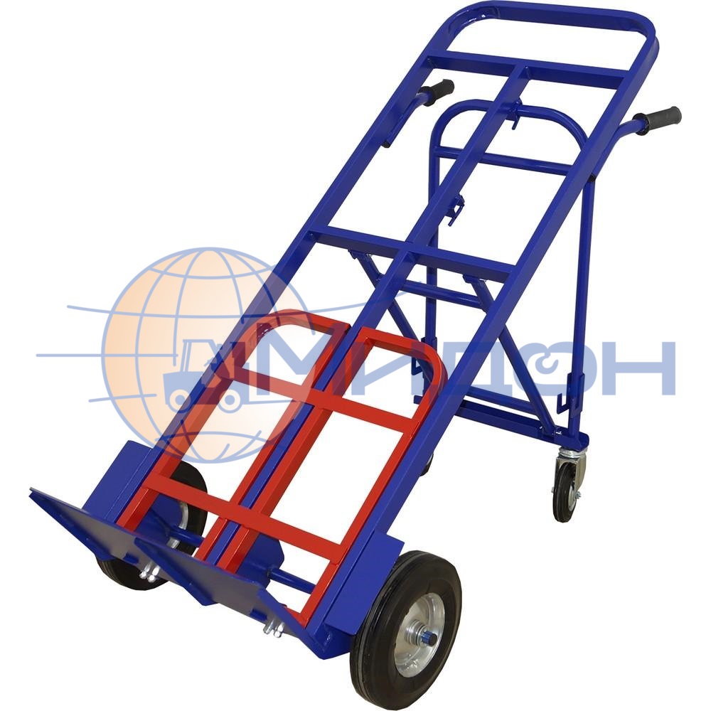 Тележка двухколёсная ТГУ 200 (200кг) трансформер (3 положения) (колёса: ф125литые и ф250 надувные, Китай)