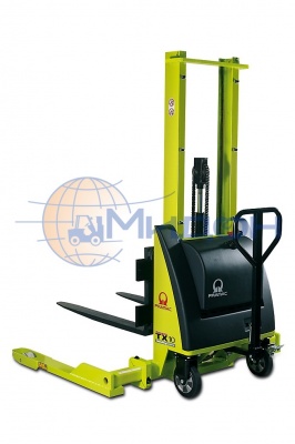 Штабелер ручной с электрическим подъёмом вил TX10/16 Straddle Pramac Lifter (Италия) 1 т 1,6 м, раздвижные вилы