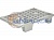 Паллет пластиковый перфорированный на ножках (250кг/250кг) TR 400 600 х 400 х 135 цвет - серый
