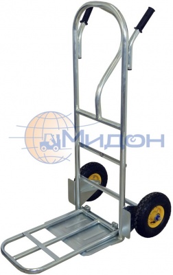Тележка двухколёсная КГ 250 П Ц (250кг) с гальваническим покрытием (колёса ф250: надувные, Китай)