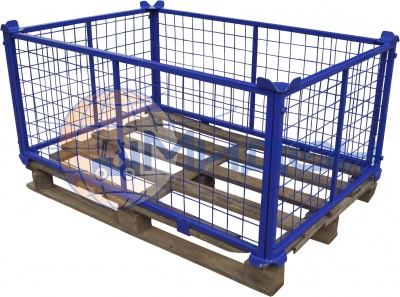 Ограждение для европоддона (сетчатое) ОПС 500 ( 800х1200х535 ) (1500кг)